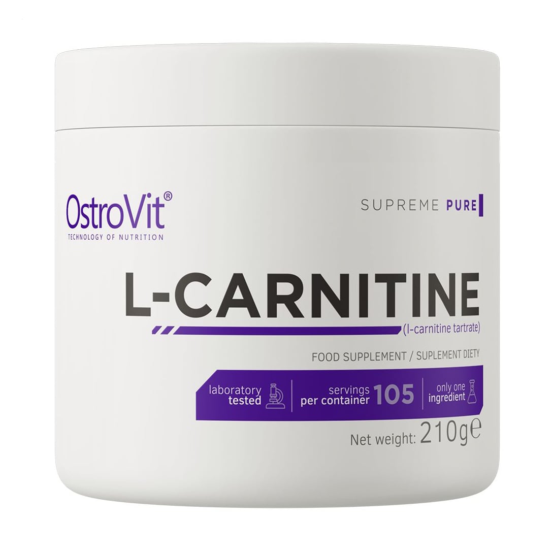 L-карнітин OstroVit Supreme Pure L-Carnitine в порошку, 210 г