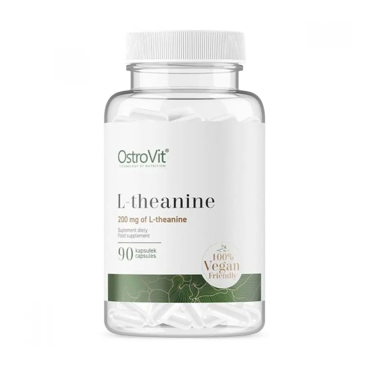 L-Теанін OstroVit L-Theanine Vege 200 мг, 90 капсул